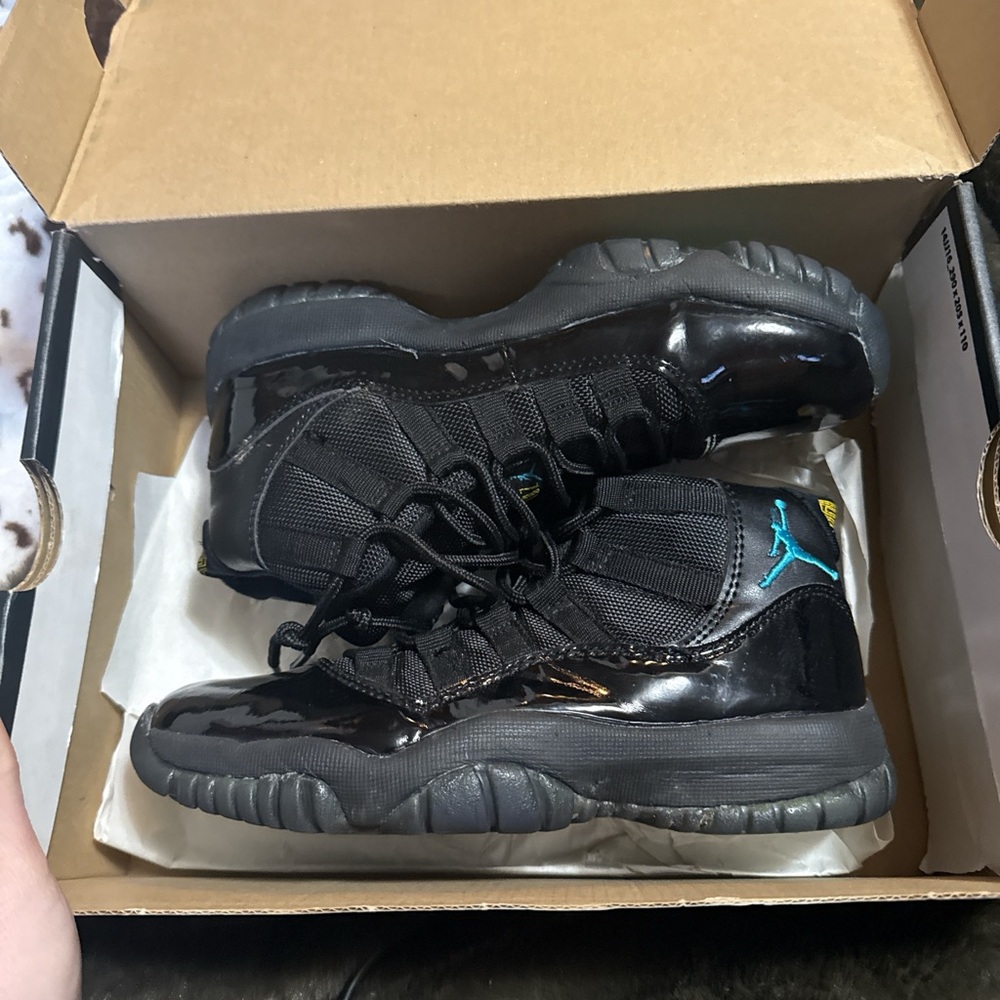 Jordan Kids Sneakers Black with Blue Accents